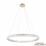 Подвесной светильник Arte Milano Venezia 311311/D800 GD (регулировка яркости, LED, 220V, хрусталь, пульт управления, на тросе, кольцо)