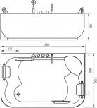 Акриловая ванна Gemy G9085 K L