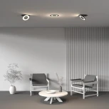 Встраиваемый светильник Maytoni Vector DL102-12W3K-B (LED, 220V, круглые)