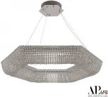 Подвесная люстра светодиодная APL LED Sicilia SH506.0.80.A.Ni.4000 (220V, хрусталь, на тросе)