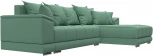 Диван угловой НордСтар правый угол (Зеленый/Рогожка) Лига Диванов арт.123501