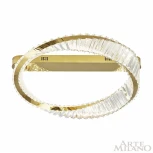 Потолочный светильник круглый Arte Milano Venezia 316223/D600 GD (регулировка яркости, LED, 220V, хрусталь, пульт управления, круглые)
