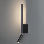 Настенный светильник с выключателем Novotech Fermo 359436 черный LED 5W+3W 220V 3000K (круглые)