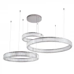 Подвесной светильник Divinare Renata 1135/02 SP-90 (LED, 220V, хрусталь, на тросе, кольцо)