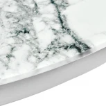 Набор кофейных столиков Bradex Home Tango белый мрамор с белыми ножками (RF 0600)