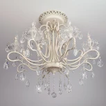 Потолочная люстра Eurosvet 12205 12205/8 белый (хрусталь Strotskis, подсвечник, свеча)