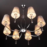 Подвесная люстра Eurosvet Valery 60079/8 хром (220V, на цепи)