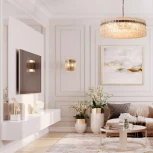 Подвесная люстра Loft It Nevada 10297/800 French gold (220V, хрусталь, на цепи, круглые)