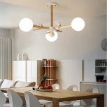 Потолочная люстра на штанге ImperiumLoft FINCH01 (220V, шарики, птички)