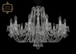 Подвесная люстра Art Classic 11.26 11.26.12.300.Cr.B (220V, хрусталь, на цепи, подсвечник, свеча)