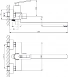 Смеситель Rush Palm PL2530-51 универсальный