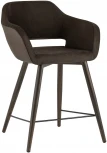 Стул полубарный Stool Group Саймон велюр тёмно-коричневый УТ000025175