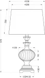 Интерьерная настольная лампа Garda Decor 22-86946 (220V)