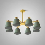 Потолочная люстра на штанге Natura A Green 8 ImperiumLoft Naturaag01 (177994-26) (220V)