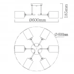 Потолочная люстра MW-Light Олимпия 106010506