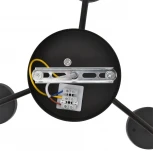 Потолочная люстра на штанге Lumion Natalina 8349/6C черный/прозрачный, металл/стекло LED GX53 6*7W 220V