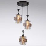 Подвесной светильник Reluce 03128-0.9-03 BK+PATINA GOLD (220V, на проводе)