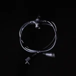 Комплект подключения с 1 коннектором 24V, Длина 1м, Провод Черный ПВХ