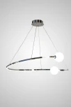 Подвесной светильник AM Group AM461 D600 CROM (220V, на тросе, шар)