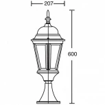 Наземный фонарь Oasis Light 91404L Bl (220V, IP44)