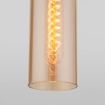 Подвесной светильник Eurosvet Airon 50180/1 янтарный (220V, на проводе, круглые)