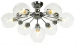 Потолочная люстра Lumina Deco LDC 8040-7 CHR+PR (220V, шар, молекулы)