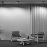 Трековый светильник Rim Unity 3000K 12Вт 110° LED (однофазный) Maytoni Technical TR044-1-12W3K-B (220V, кольцо)