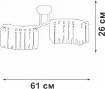 Потолочная люстра на штанге Vitaluce V5884-0/4PL (220V)