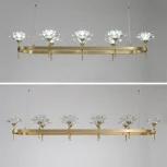 Подвесная люстра Lotos Long 10 ImperiumLoft Lotos-Long01 (177885-26) (220V, на тросе)