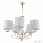 Подвесная люстра Arte Milano Florentia-2097 302097/5 Wh/Gd (220V, на цепи)