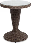 "Леванте" стол круглый из искусственного ротанга, цвет коричневый 4SIS арт.УТ-00001064