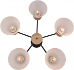 Потолочная люстра на штанге Reluce 01625-0.3-05 BK+WOOD (220V)