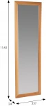 Зеркало настенное Селена светло-коричневый 116 см х 33,7 см от фабрики Mebelik
