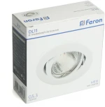 Светильник встраиваемый Feron DL11 48465 50W G5.3 белый (12V, круглые)