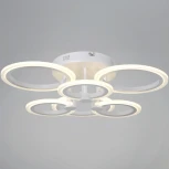 Потолочная люстра светодиодная на штанге с пультом регулировкой яркости и цветовой температуры Reluce 09502-0.3-3+3 WH (220V)