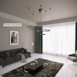 Подвесной светильник светодиодный с пультом Crystal Lux FORTUNA FORTUNA SP158W LED BLACK