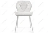 Стул Woodville на металлокаркасе Вальд экокожа белый / белый глянец 464191