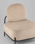 Кресло Стоун велюр рельефный бежевый Stool Group арт.УТ000039988