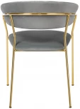 Стул Turin серый с золотыми ножками Bradex Home FR 0910