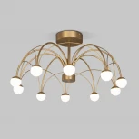 Потолочная люстра на штанге Eurosvet Ragno 90031/10 LED золото (220V, шарики)