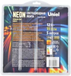 Светодиодная гибкая герметичная лента Neon 5 м. Neon ULS-N03-2835-100LED/m-8mm-IP67-DC12V-11W/m-5M-3000K блистер