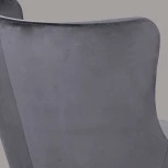 Стул JAZZ, бархат серый 27/черный конус Top Concept JAZZ 75890