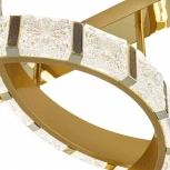 Потолочный светильник круглый Arte Milano Venezia 310183/D600-D400 GD (регулировка яркости, LED, 220V, пульт управления)