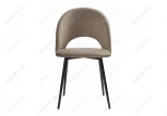 Стул Woodville на металлокаркасе Ирре светло-коричневый / черный глянец 464203