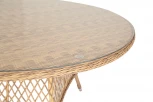 Плетеный круглый стол, диаметр 150 см, цвет соломенный 4SIS Эспрессо YH-T1661G-1