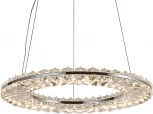 Подвесной светильник Newport 8240 8241/400 chrome (LED, 220V, хрусталь, на тросе, кольцо)