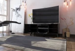 Тумба ТВ Бруклин, 1200 черный глянец, Любимый дом