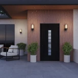 Настенный уличный светильник Novotech Matrix 370971 STREET черный IP54 E27 max 25W 220V