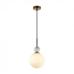 Подвесной светильник Odeon Light Lolla 4359/1A бронзовый/белый/камень/металл IP20 E14 40W 220V