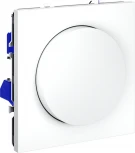 Диммер поворотно-нажимной 600 Вт (белый матовый) Voltum S70 VLS070302